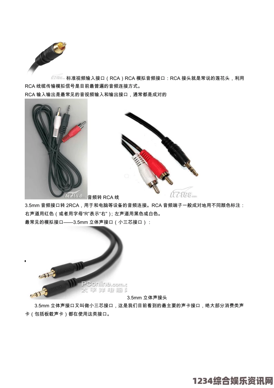 深入解析高清视频线与音频线的多种接口类型及其应用场景