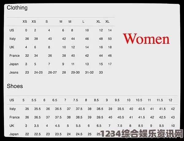 含羞草WWW中国在线资源了解欧洲尺码与日本尺码的差异及换算方法，轻松选择合适尺寸